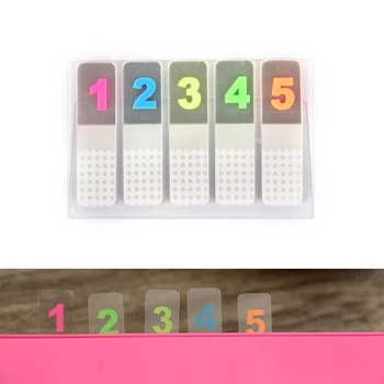 

4.5*1.2cm 1-5 Number Memo Pad Lovely Sticky Paper Note School Office Supplies
