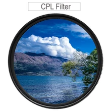 CPL фильтр 40,5 мм 49 мм 52 мм 55 мм 58 мм 62 мм 67 мм 72 мм 77 мм круговой поляризатор поляризационный фильтр для Canon Nikon sony Fujifilm