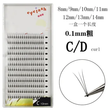 

NEW wholesale price 8mm-15mm size 0.1 volume 3D eyelash extensions 100% handmade synthetic hair russian volume lashes Spot fans