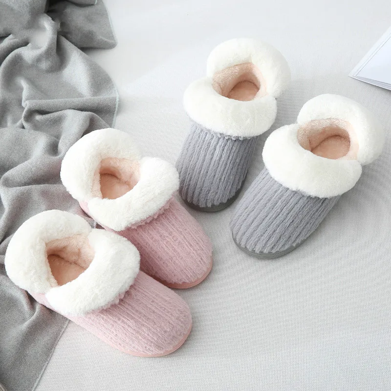 

Dropshipping Winter Warm Slippers Men & Women Home Slippers Indoor Shoes Winter Shoes Women Ladies Slippers Pantufa Adulto