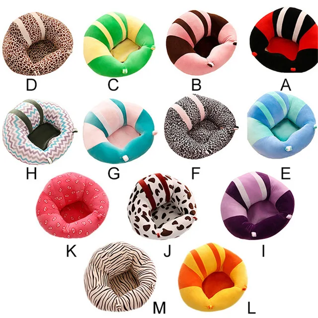 

CYSINCOS Baby Seats Plush Supportive Animal Baby Sofa Chair Seat Cover Support Comfortable Toddler Nest Puff No Filling Cradle