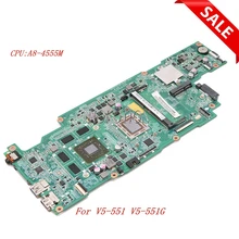 Nokotion NBM4711002 NB. M4711.002 для acer aspire V5-551 V5-551G DA0ZRPMB6C0 15,6 дюймов материнская плата для ноутбука A8-4555M cpu+ HD7650M