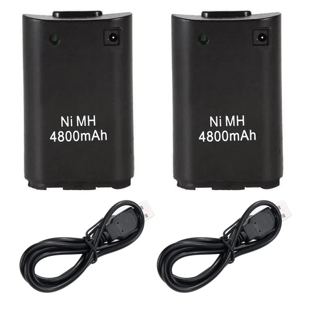 2PCS 4800mAh Replacement Batteries for Microsoft Xbox 360 Xbox360
