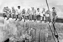 Trabalhadores da Construção Civil D091 Nova Iorque Cidade Retro Poster Arte Cópia Da Lona Retratos Da Parede para Sala de estar