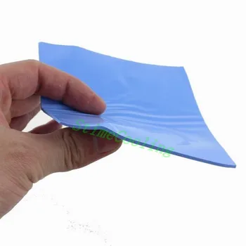 

200 Pieces/lot Silicone Pads100x100x1.0MM Blue Thermal Compounds Pad For XBOX360 PS CPU VGA IC Chip Conductive Heatsink