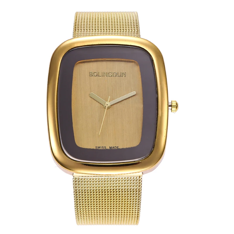 Classic Square Shape Figure Watch Women Fashion Creative Quartz Ladies