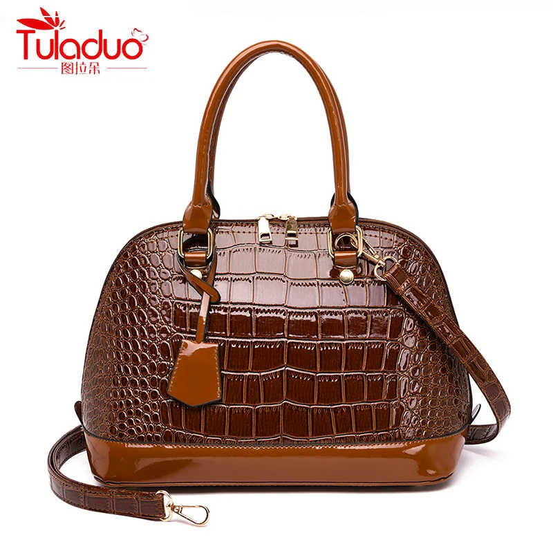 

Famous Brand Design Shell Bag Women Handbags Luxury Alligator PU Leather Women Crossbody Bags Fashion Ladies Messenger Bags 2019