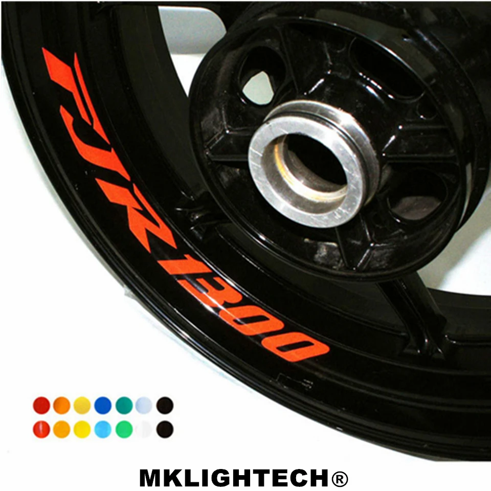 

k-sharp 8 X CUSTOM INNER RIM DECALS WHEEL Reflective STICKERS STRIPES FIT YAMAHA FJR 1300