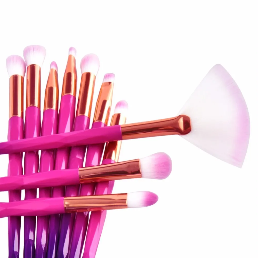 7/10pcs Unicorn diamond Makeup Brushes Set Powder Eyeshadow Brush Facial Foundation Cosmetic Makeup Brush Kit