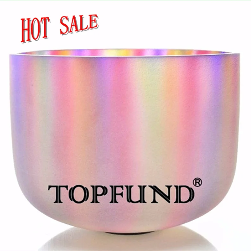 Кварцевая чаша TOPFUND градиентный цвет матовый 10 &quot A B C D E F G Note|gradient color|bowl singingnote |