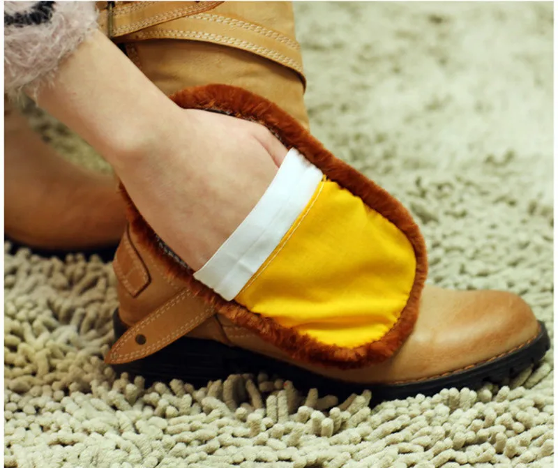 Haicar щетка для обуви мягкая искусственная шерсть ткань полировщик обуви Чистка очиститель перчатка щетка U61228