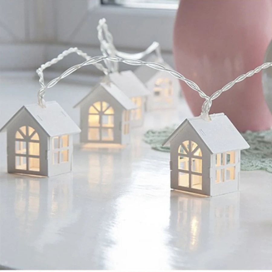 

Thrisdar LED outdoor 3M Nordic house string Christmas lights waterproof garden party wedding holiday lights