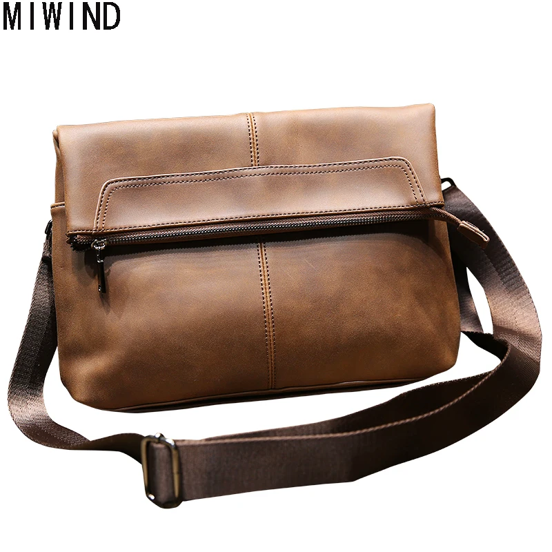 

MIWINDMen Wallets Leather Men clutch bags Retro High Quality Fashion Clutch Bag Men Purse Leather Cell Phone Wallet For MenT1457
