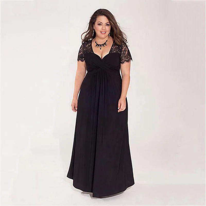 

Plus Size Summer Long Maternity Dress For Pregnant Women Clothes Lady Dresses Short Sleeve Lace Pregnancy Dress Gravidas Vestido