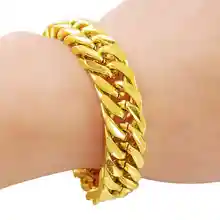 KITEAL 24K GP золотые мужские наручные браслеты 8 мм 9 мм 11,5 мм 20 см мужские цепи pulseira цены в евро