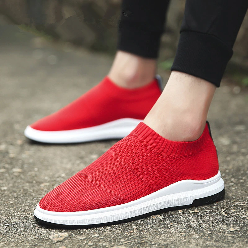 

2019 Mesh Casual Shoes Slip on Men Lightweight Shoes Comfortable Breathable Walking Sneakers Thin Footwear Summer Male Flats
