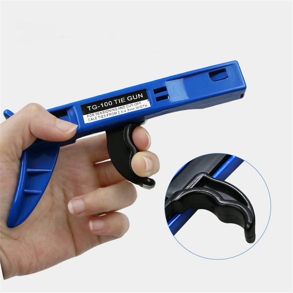 

TG-100 Fastening and cutting tool special for Cable Tie Gun For Nylon Cable Tie width: 2.4-4.8mm