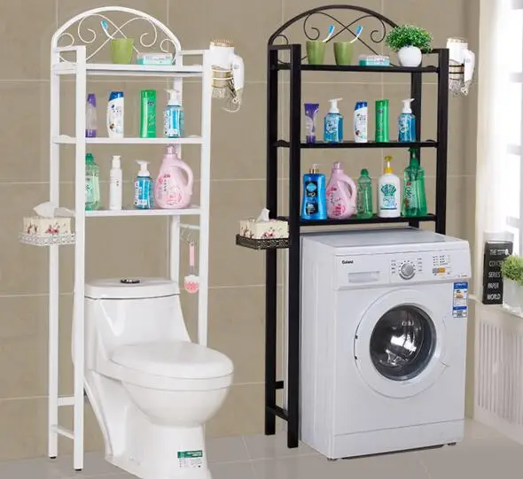 Bathroom bathroom floor standing racks toilet toilet rack washing