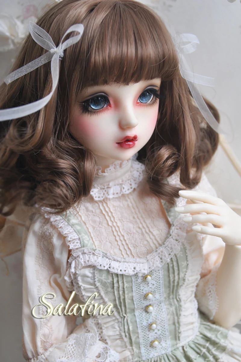 Cateleya Bjd парик 1/3 1/4 1/6 Европейский Стиль Лента Короткие вьющиеся волосы кукла парик