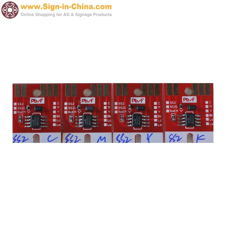 

4 colors CMYK / set OEM Mimaki Chip Permanent for JV3 SS2 Printer Cartridge