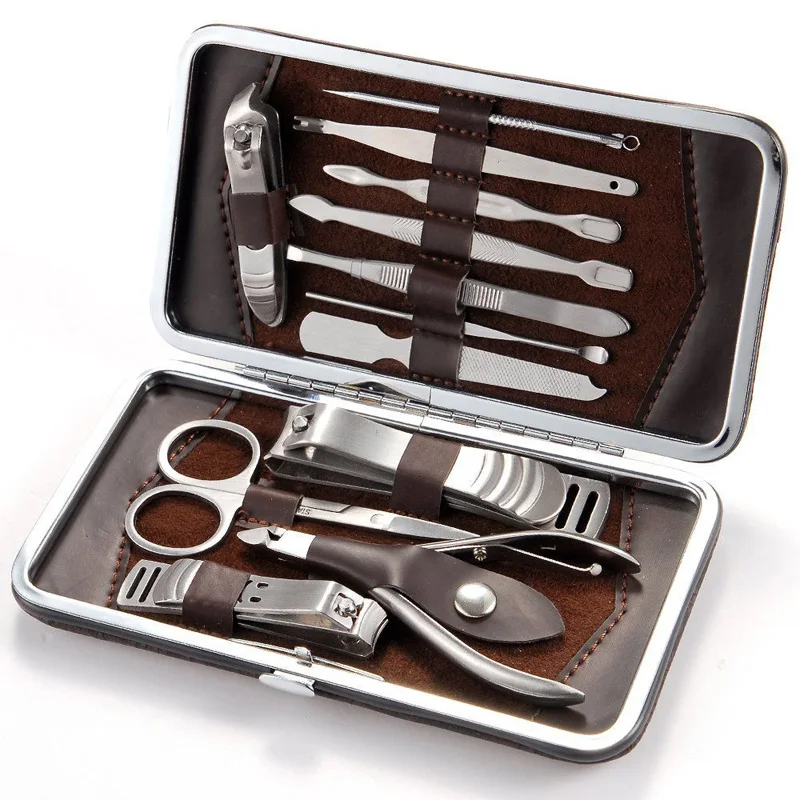 

12x Men Women Manicure Set Nail Clipper Earpick Grooming Pedicure Grooming Kit