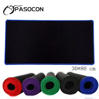 

300x800x3 mm Large Solid Gaming Mouse Pad Red&Blue&Black Locking Edge Gamer Mousepad Rubber Anti-skid Mat Office Big Table Mat