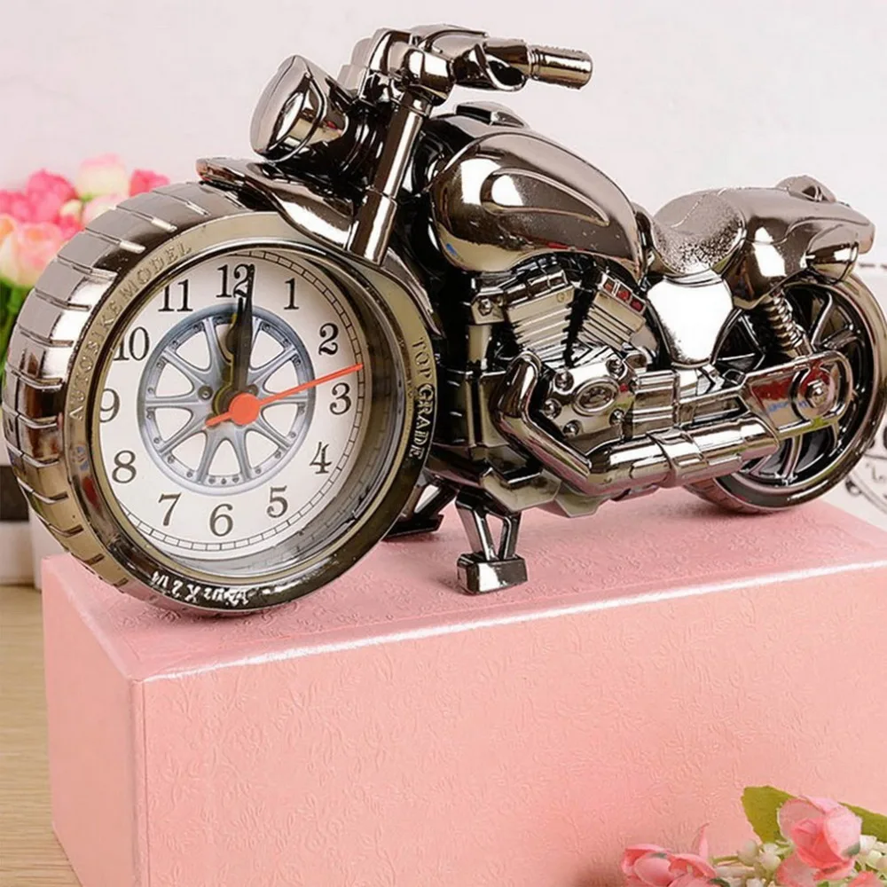 Мотоцикл шаблон будильник часы творческий дом подарок на день рождения продаж