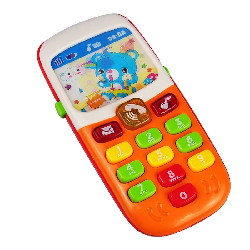 Электронный игрушечный телефон музыкальный мини детский телефон игрушка ранние образовательные мобильный телефон с мультяшками телефон
