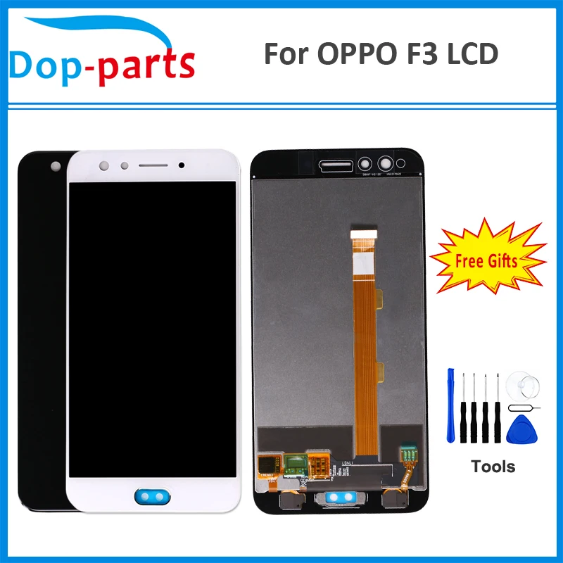 

High Quality AAA 5.5" IPS LCD For OPPO F3 LCD Display + Touch Screen Digitizer Assembly Complete LCD Screen Replacement Parts