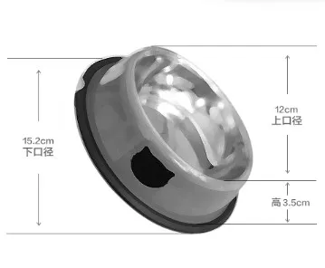 1 шт. миски из нержавеющей стали для корма для собак и кошек, миски для питья домашних животных, принадлежности для домашних животных, противоскользящие миски для собак и кошек, миски для воды, инструменты для домашних животных
