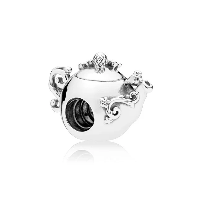 

Kristie 100% 925 Sterling Silver 1:1 Authentic 797065CZ ENCHANTED TEA POT CHARM Bracelet Free Shipping