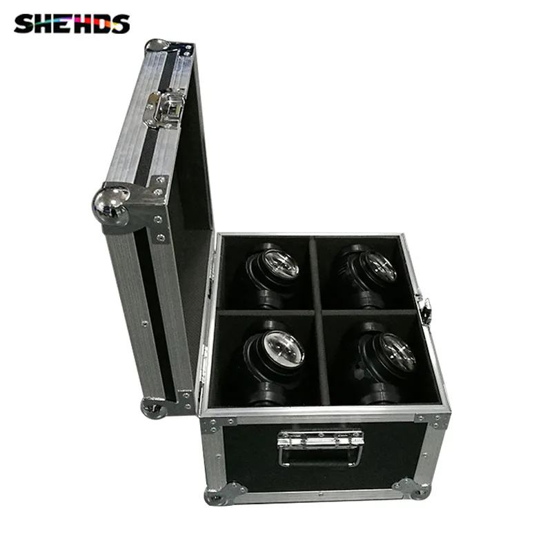 

Flight Case with 2/4 pieces LED Beam+Wash Double Sides 4 x10W + 1 x10W Lighting for Disco KTV Party Fast Shipping,SHEHDS