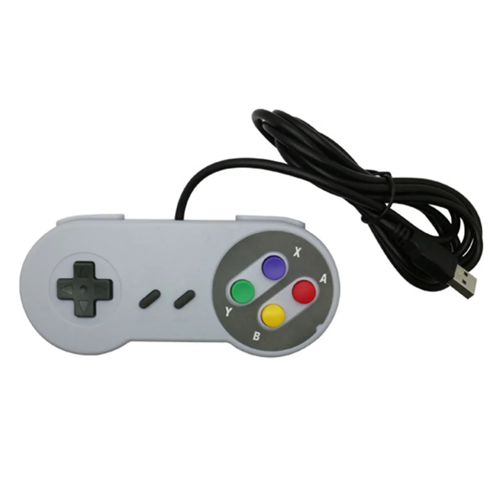 2PCS Game Console Remote Control Handle - Plug and Play - USB Handle, SNES Handle