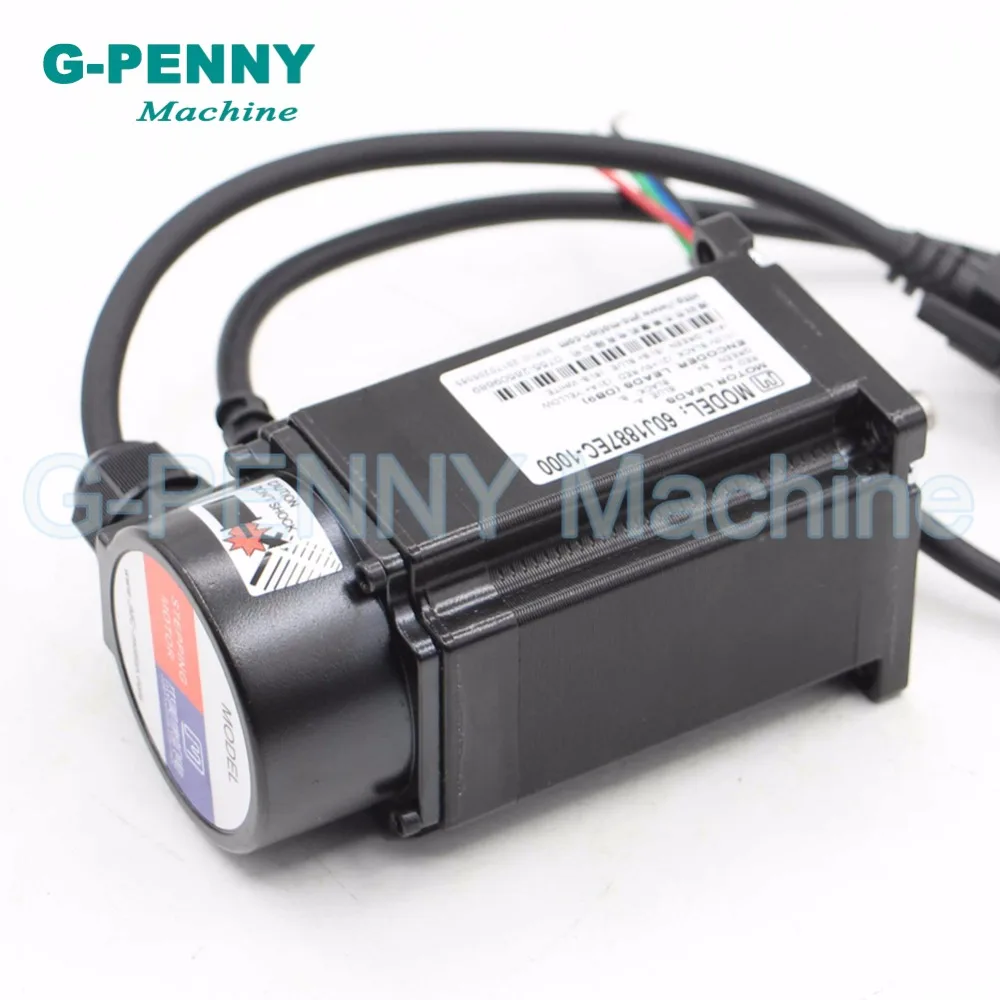 Шаговый двигатель с замкнутым контуром Nema24 3 0 Н · м 4 провода 428Oz in D = 8 мм Nema 24 60