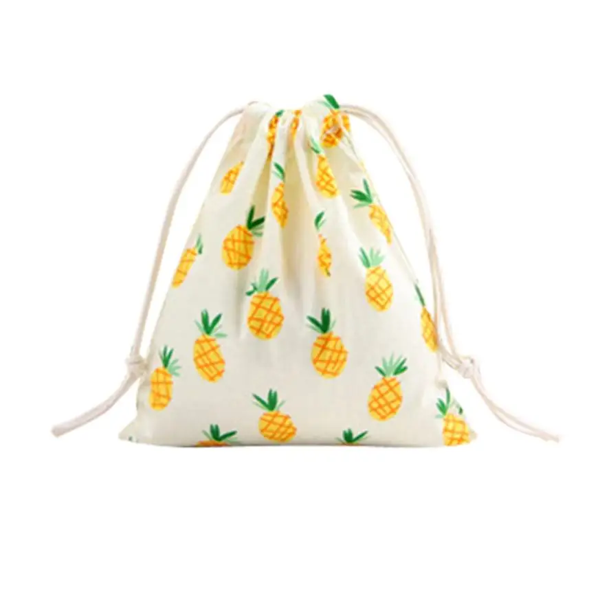 Женские мужские рюкзаки Drawstring унисекс мультфильм Печать белье Drawstring дорожные сумки рюкзак карманный размер маленькая сумка mochila A8