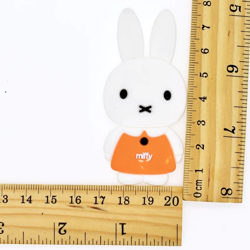 Кролик/Кролик Форма Flatback мягкие подвески из ПВХ Fit брелок/магнит на холодильник/Сабо/чехол для телефона сделай сам, поделки ручной работы аксессуары