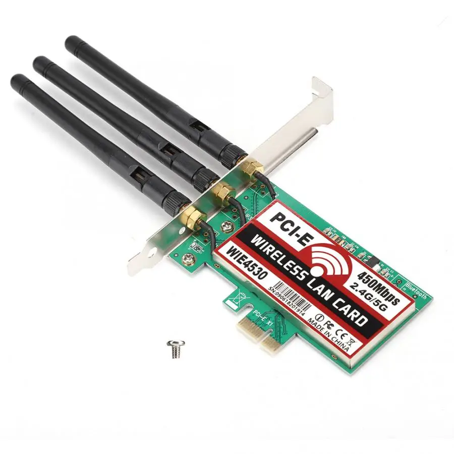450 Мбит/с настольная Встроенная беспроводная сетевая карта 2,4G/5G PCI-E сетевой адаптер LAN Карта