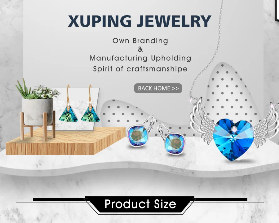 Xuping Модные женские модные ожерелья Кристаллы от Swarovski популярные дизайнерские стили праздничные подарки на день рождения S179-40578