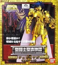 Bandai versão japonesa de saint seiya 1.0 versão antiga ouro saint saga gemini metal mito