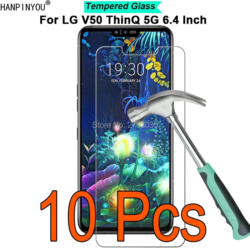 

10 Pcs/Lot For LG V50 ThinQ 5G 6.4" 9H Hardness 2.5D Ultra-thin Toughened Tempered Glass Film Screen Protector Guard