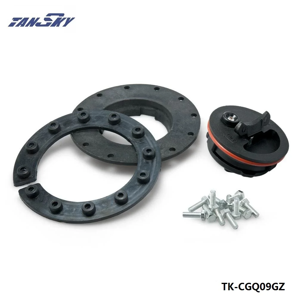 Universal Black Plastic Water Tank Filler Cap +Filler Plate +Fittings TK-CGQ09GZ