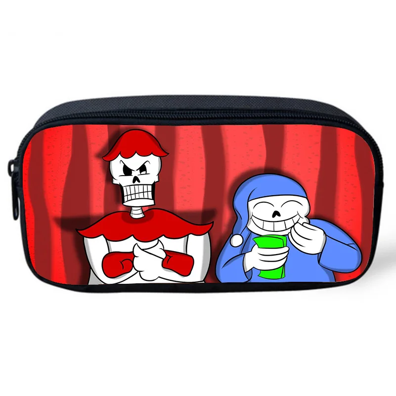 2017 Femmes Sac Cosmétique Sac Anime Undertale San et Papyrus maquillage sac pour Filles Garçons Enfants