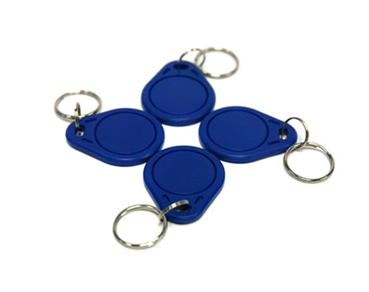 50pcs 13.56MHZ MF card key fob 1K IC card proximity key chain IC card