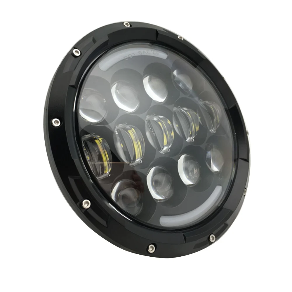 Yait Wrangler RGB фары 7 дюймов светодиодный Белый DRL светодиодный фары удаленного Управление для Jeep Wrangler JK LJ CJ TJ Hummer H1 H2