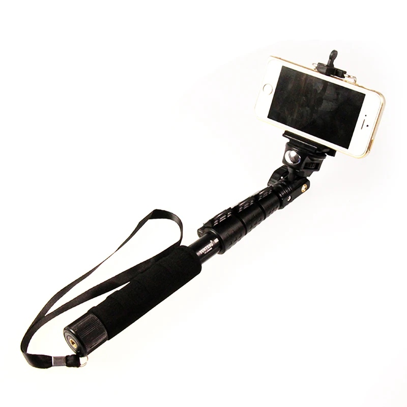 Высокое качество YunTeng 088 монопод для Gopro селфи палка штатив + держатель телефона