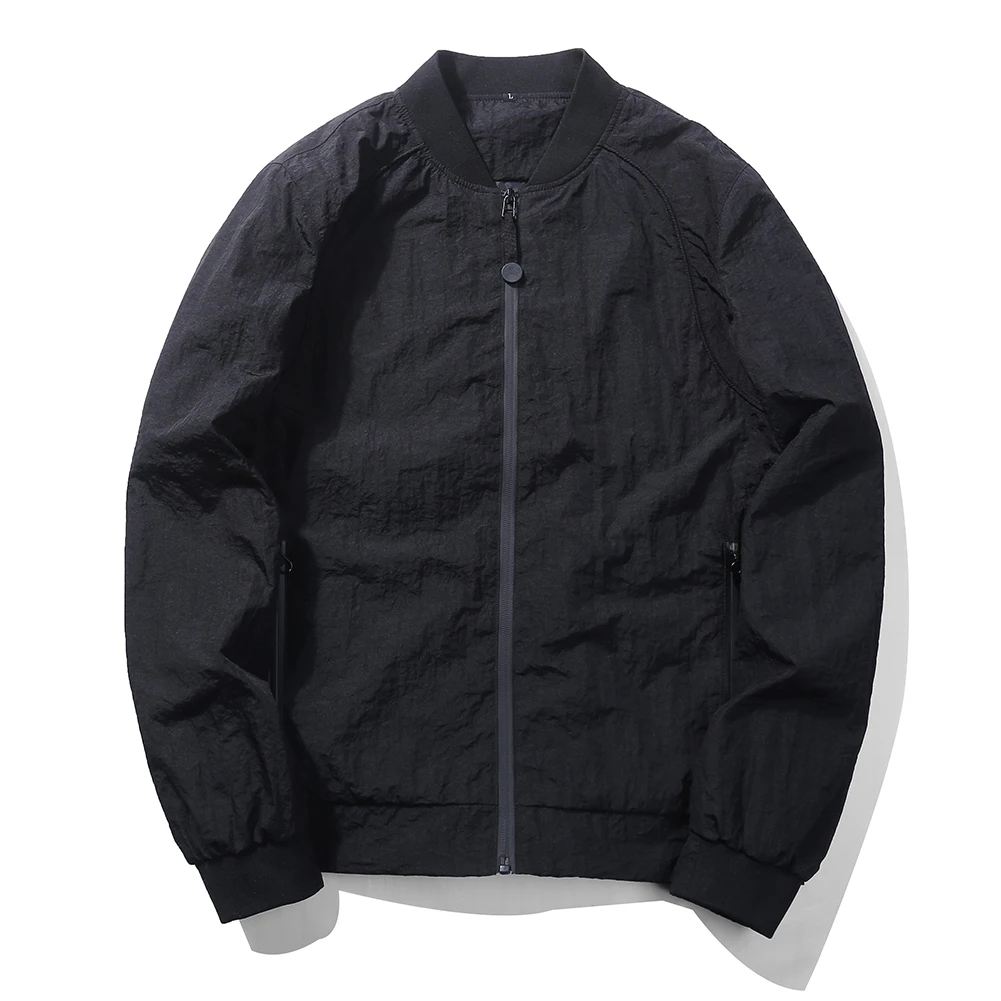 

Casual Zipper Jacket Men Fashion Men Jacket Coat Pocket Button Bomber Black Gray Male Jackets Military Chaqueta Hombre