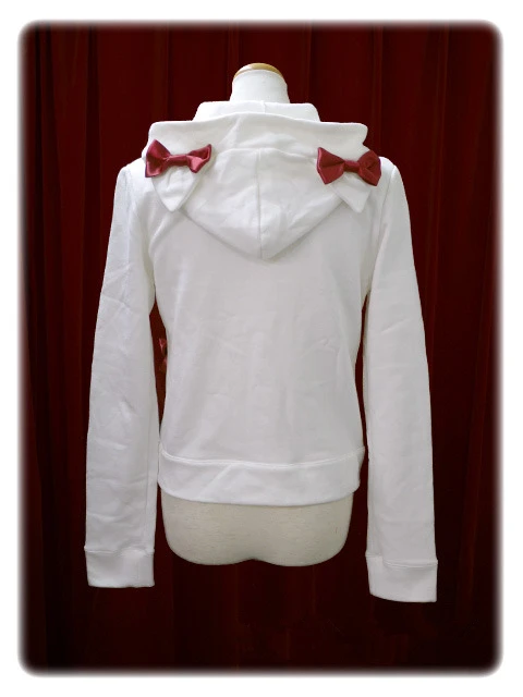 Manteau Lolita Capuche Et Veste Col Fermeture Printemps Mince À Arc Princesse Sweet D'impression Ht031 Doux Automne Glissière 4n5v1wfx