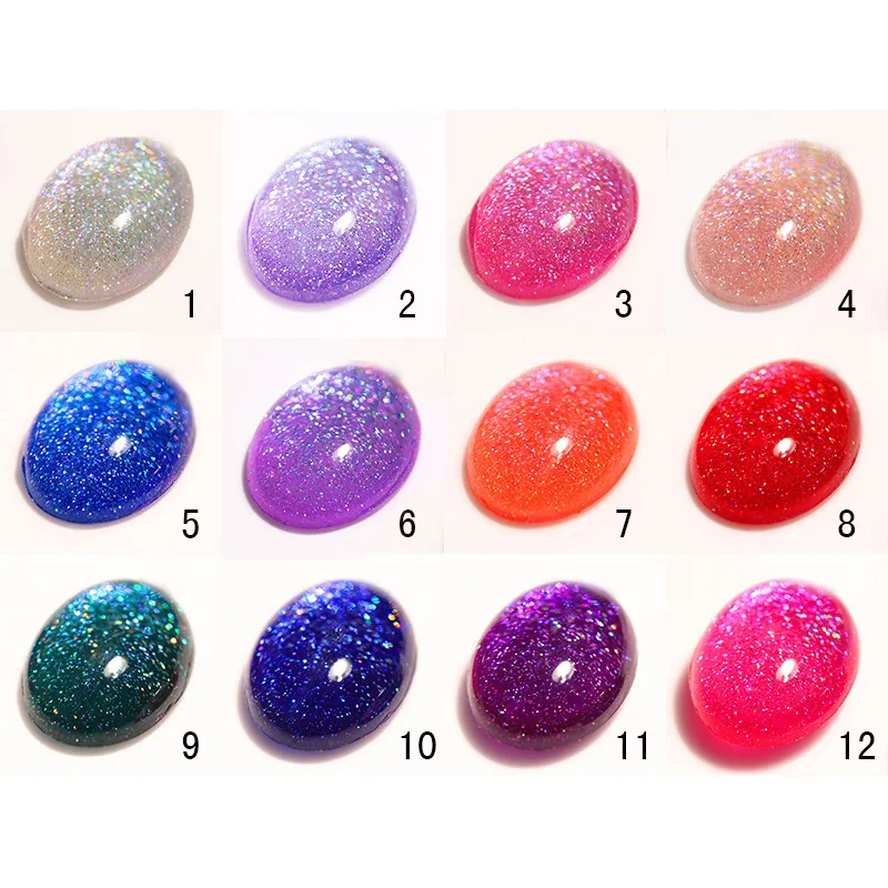 10ml BORN PRETTY Holographic UV Gel Polish Soak Off for UV LED Manicure 1 Bottle Nail Art Gel Polish Base Coat No Wipe Top Coat