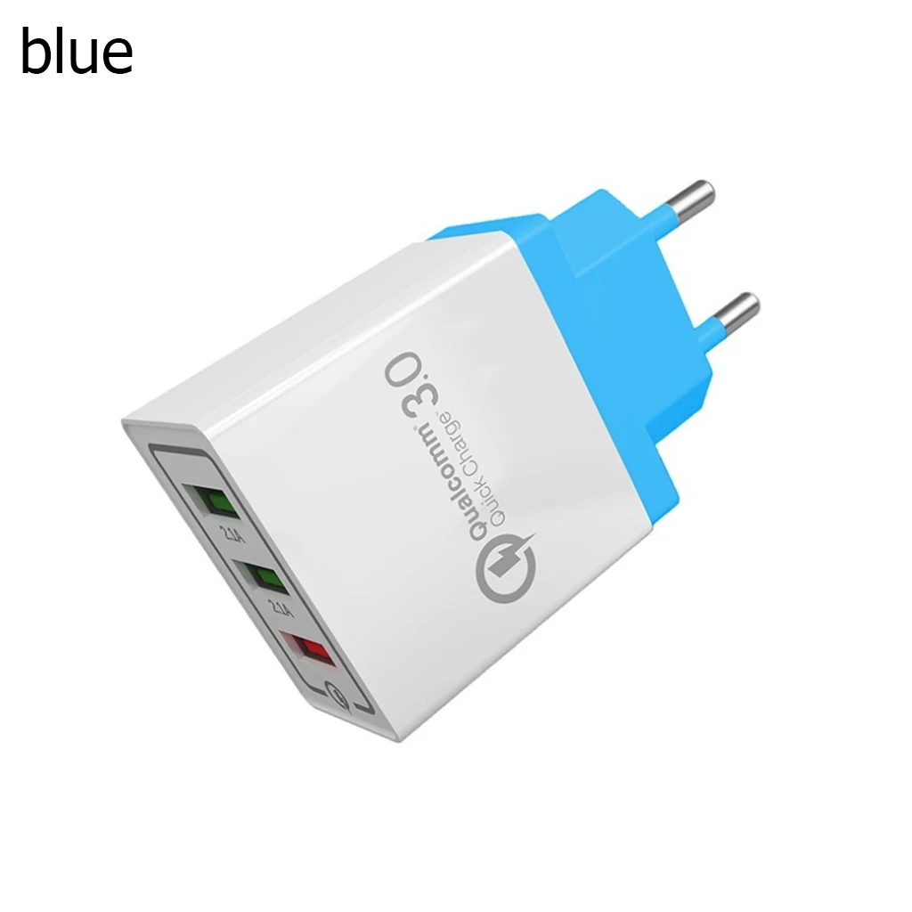 

Universal QC3.0 18W USB Fast Charging 3.0V 3A for Iphone 5 7 8 US EU Mobile Phone Plug Fast Charging Charger for Samsug Huawei