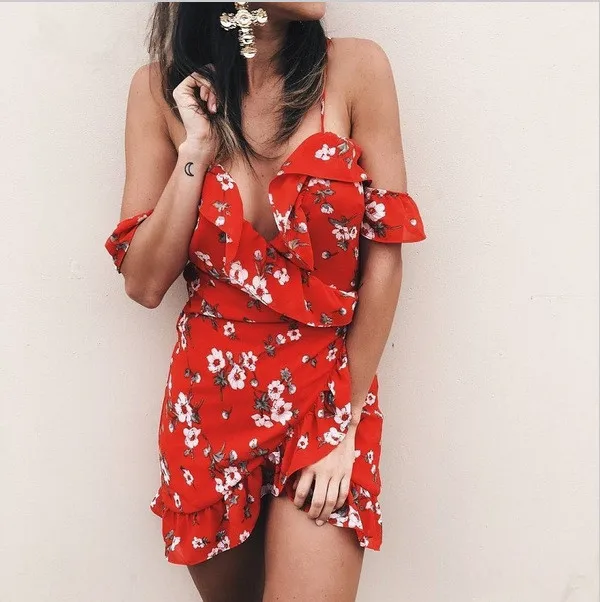 Long Dress Rushed Hot Sale Cotton The And Summer 2017 Aliexpress Women's Explosion Of Deep V Collar Flounces Halter Aliexpress : image Long Dress Rushed Hot Sale Cotton The And Summer 2017 Aliexpress Women's Explosion Of Deep V Collar Flounces Halter Aliexpress